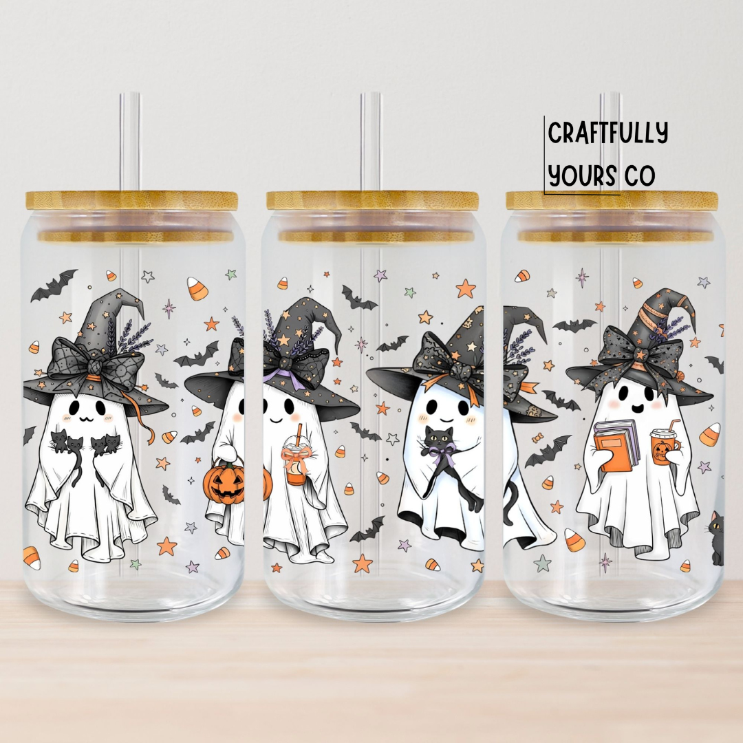 Witchy Ghost Friends 16 oz Tumbler