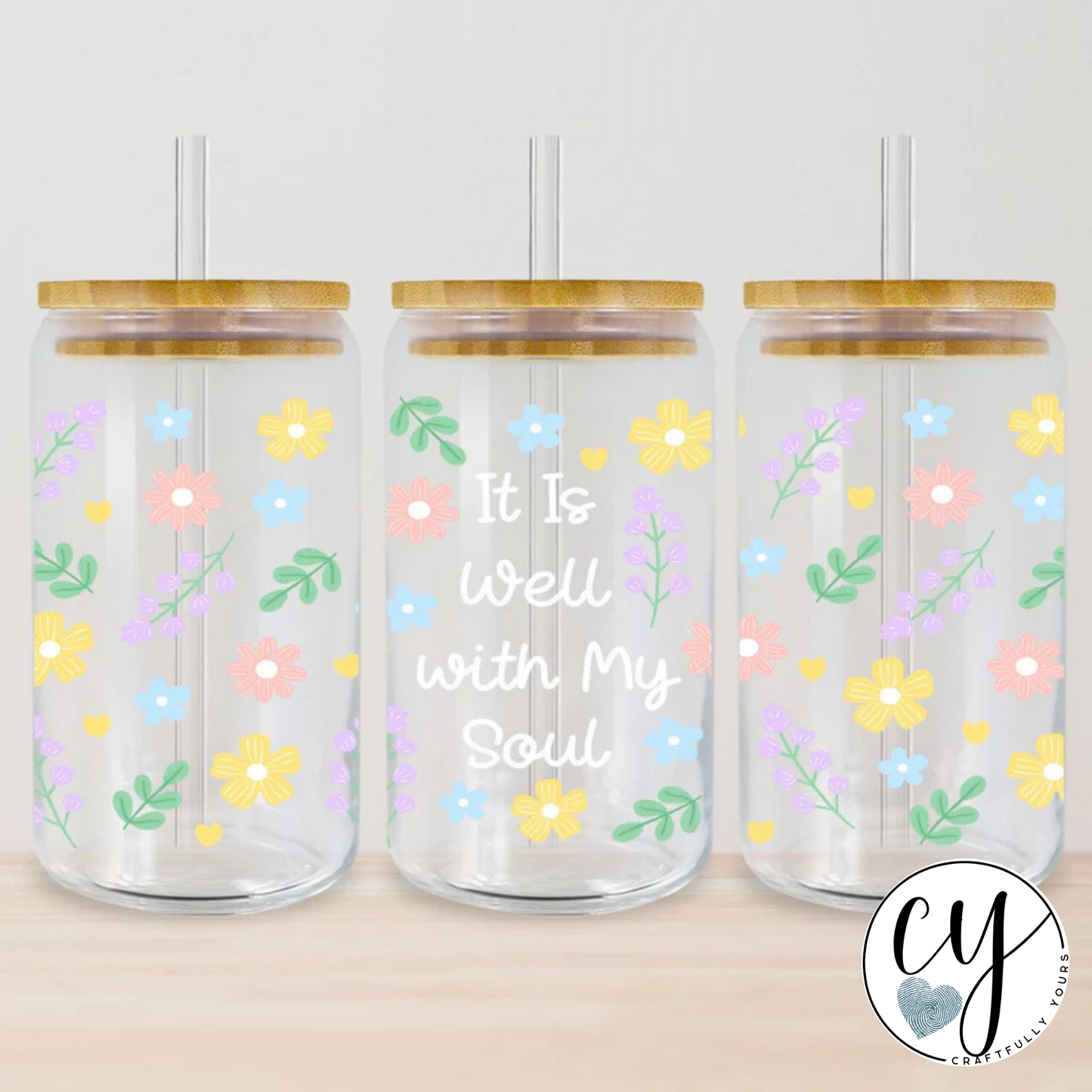 Faith & Hydration Tumbler Collection | Christian Gift for Mom | Glass or Acrylic