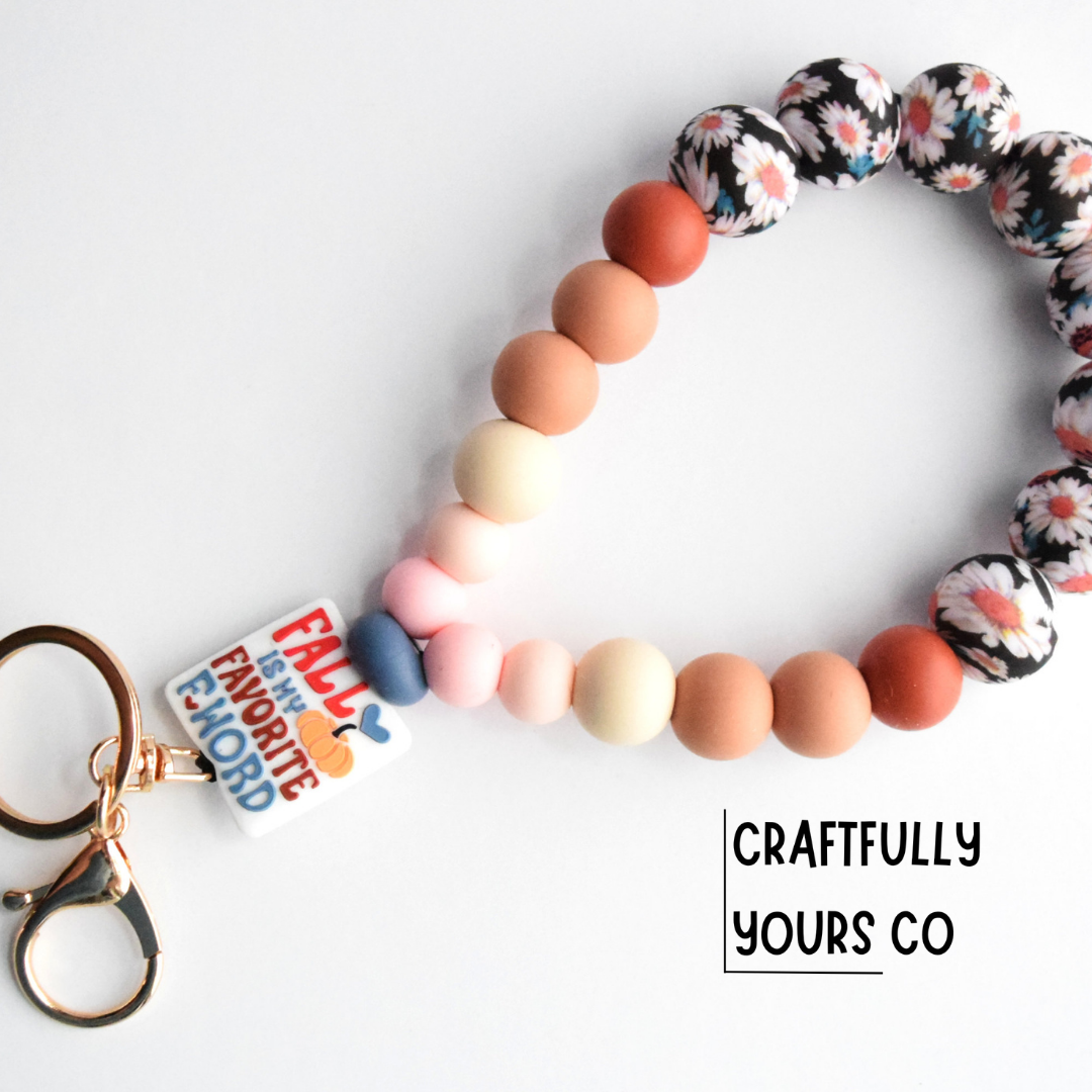 Fall is My Favorite F-Word Wristlet | Handmade Autumn Accessory