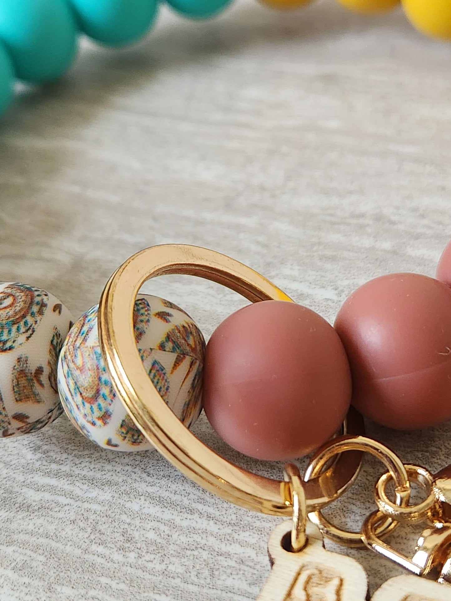 Boho Mama Wristlet Keychain – For the Mama Who Does It All (In Leggings)