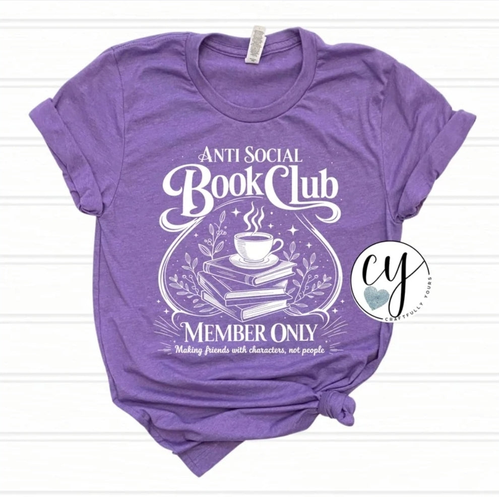 Anti-Social Book Club Tee - "Members Only" Edition