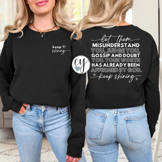 "Keep Shining" Inspirational Tee