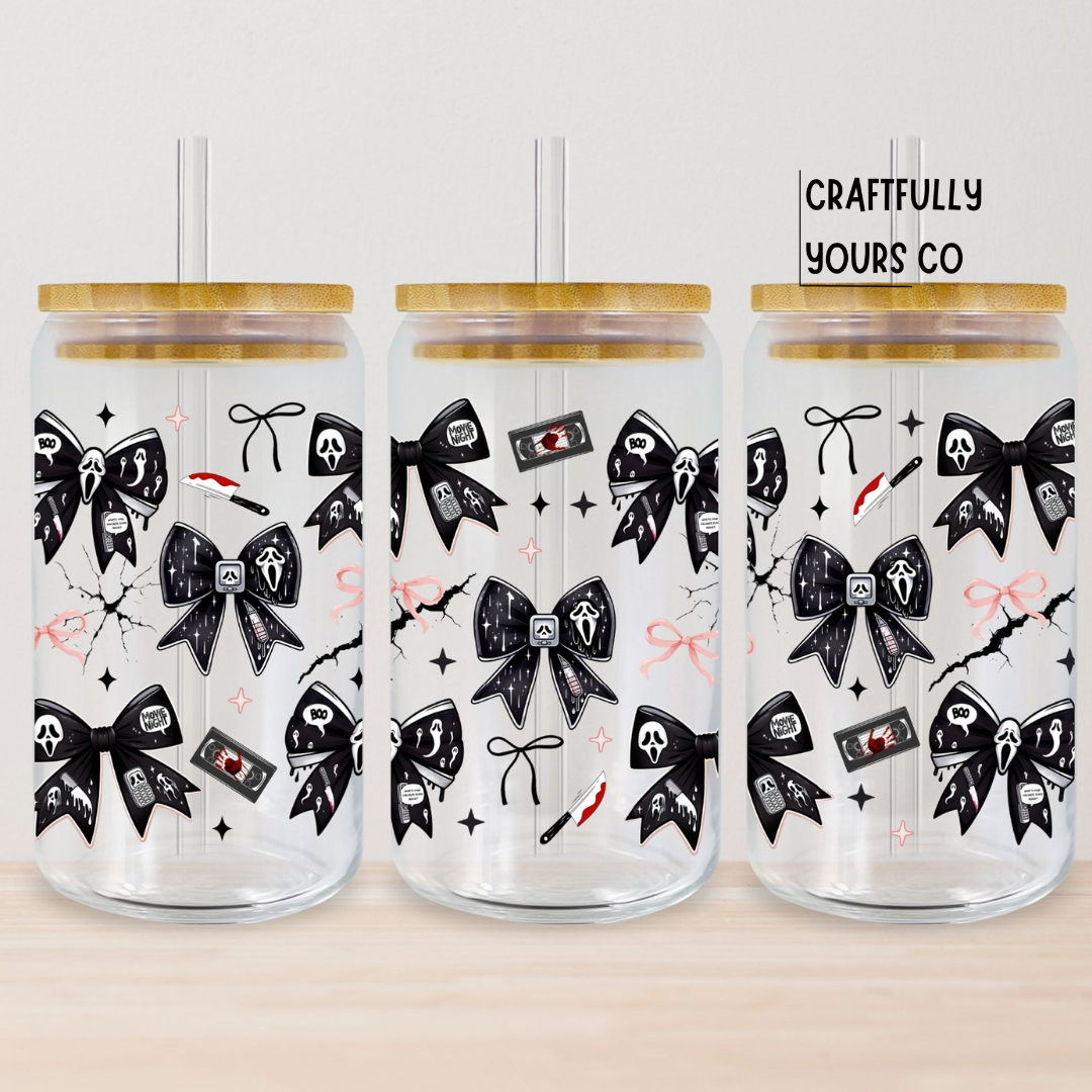 Horror Scream Bows 16oz Tumbler