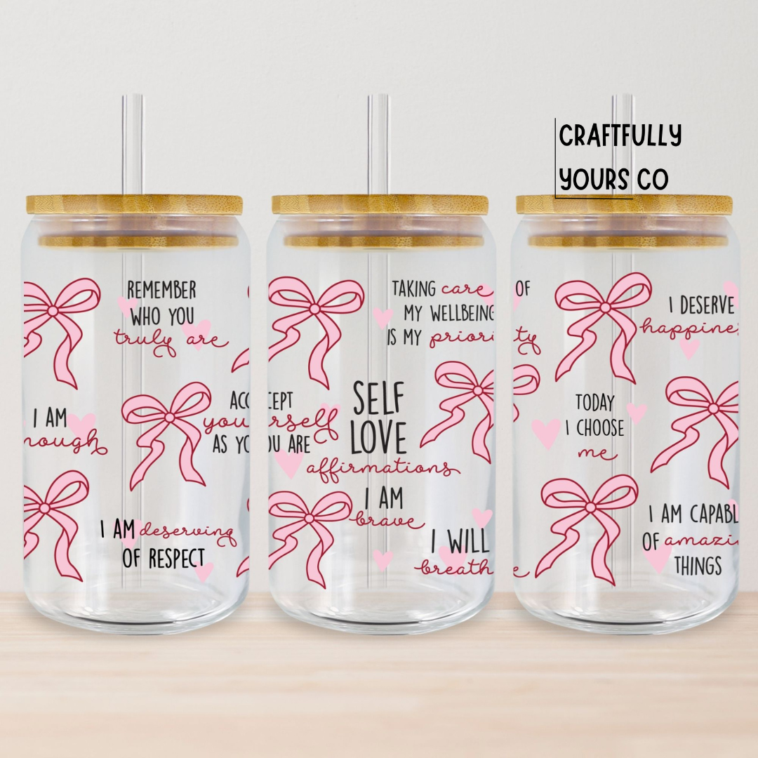 Self Love Affirmations 16 oz Tumbler