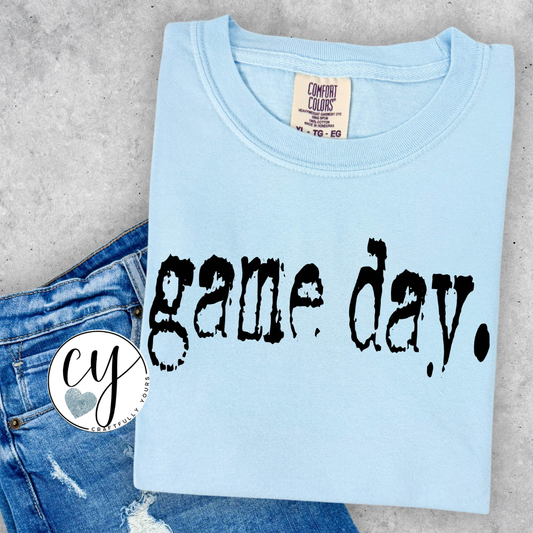 Game Day Type Tee | Minimalist Football Graphic Shirt