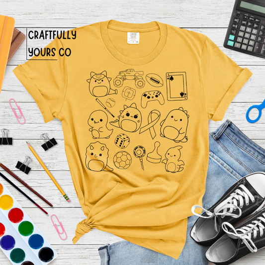 Jackson Doodles Tee | Hand-Drawn Comfort Tee for Everyday Chaos