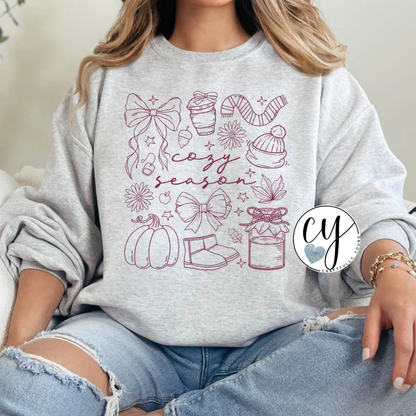 Cozy Season Essential Doodles Tee | Fall Comfort Shirt