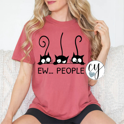 "Ew...People" Introvert Cat Tee