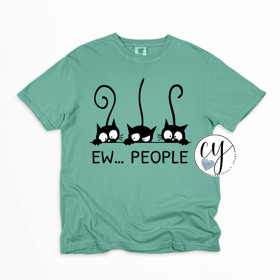 "Ew...People" Introvert Cat Tee