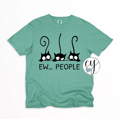 "Ew...People" Introvert Cat Tee