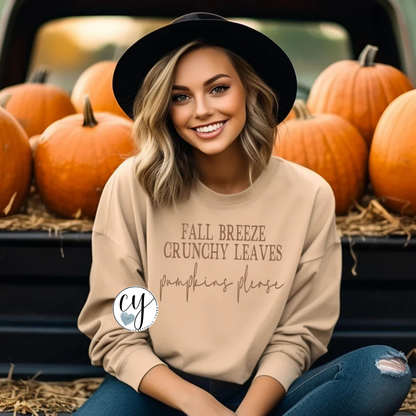 Fall Breeze Crunchy Leave Tee | Cozy Autumn Shirt