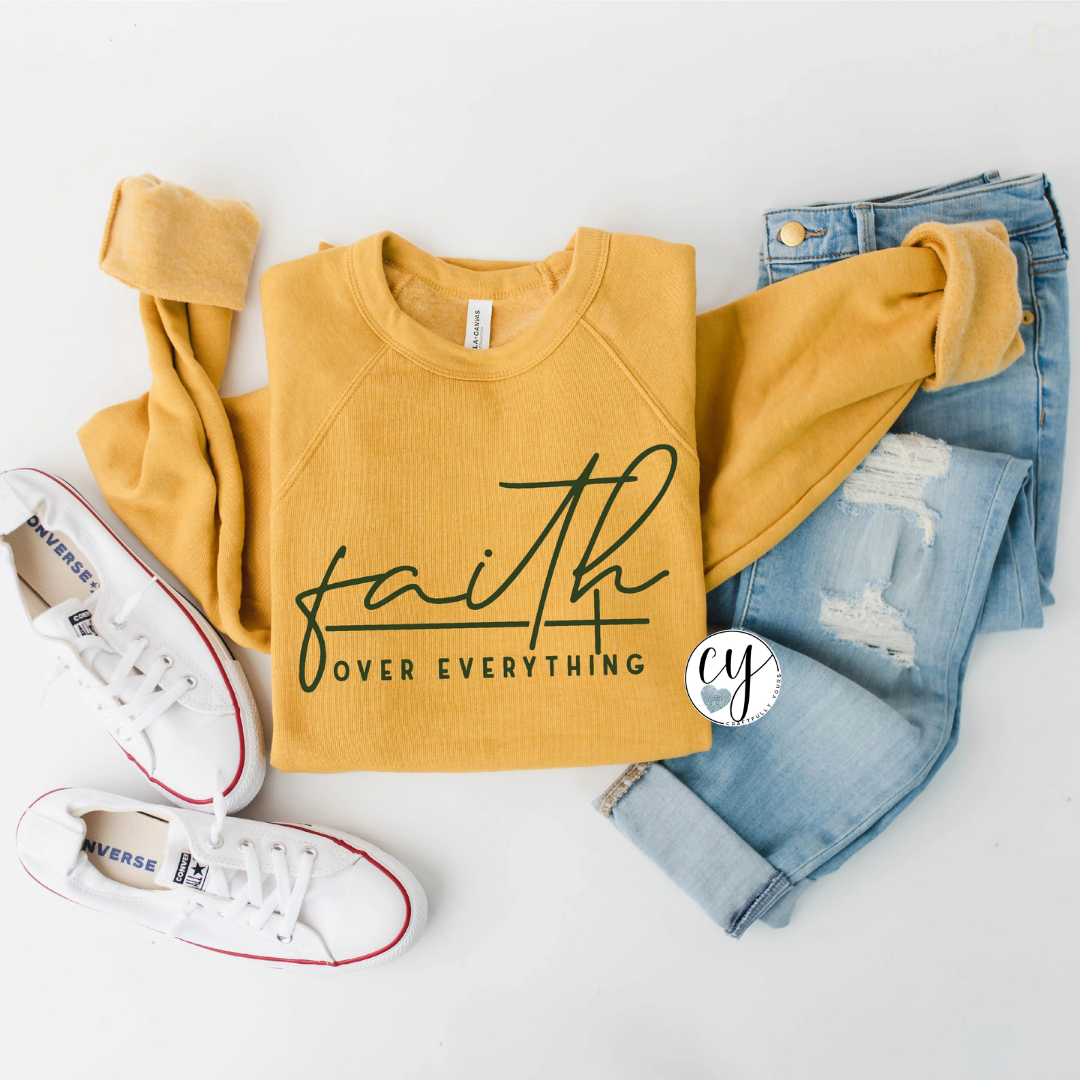 Faith Over Everything | Minimalist Christian Shirt