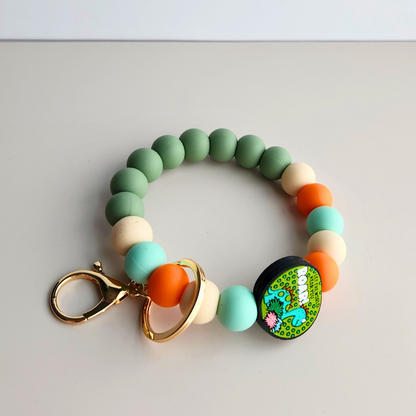 Roar for Jackson Dinosaur Wristlet Keychain | Leukemia Awareness | Accessorize with a Purpose