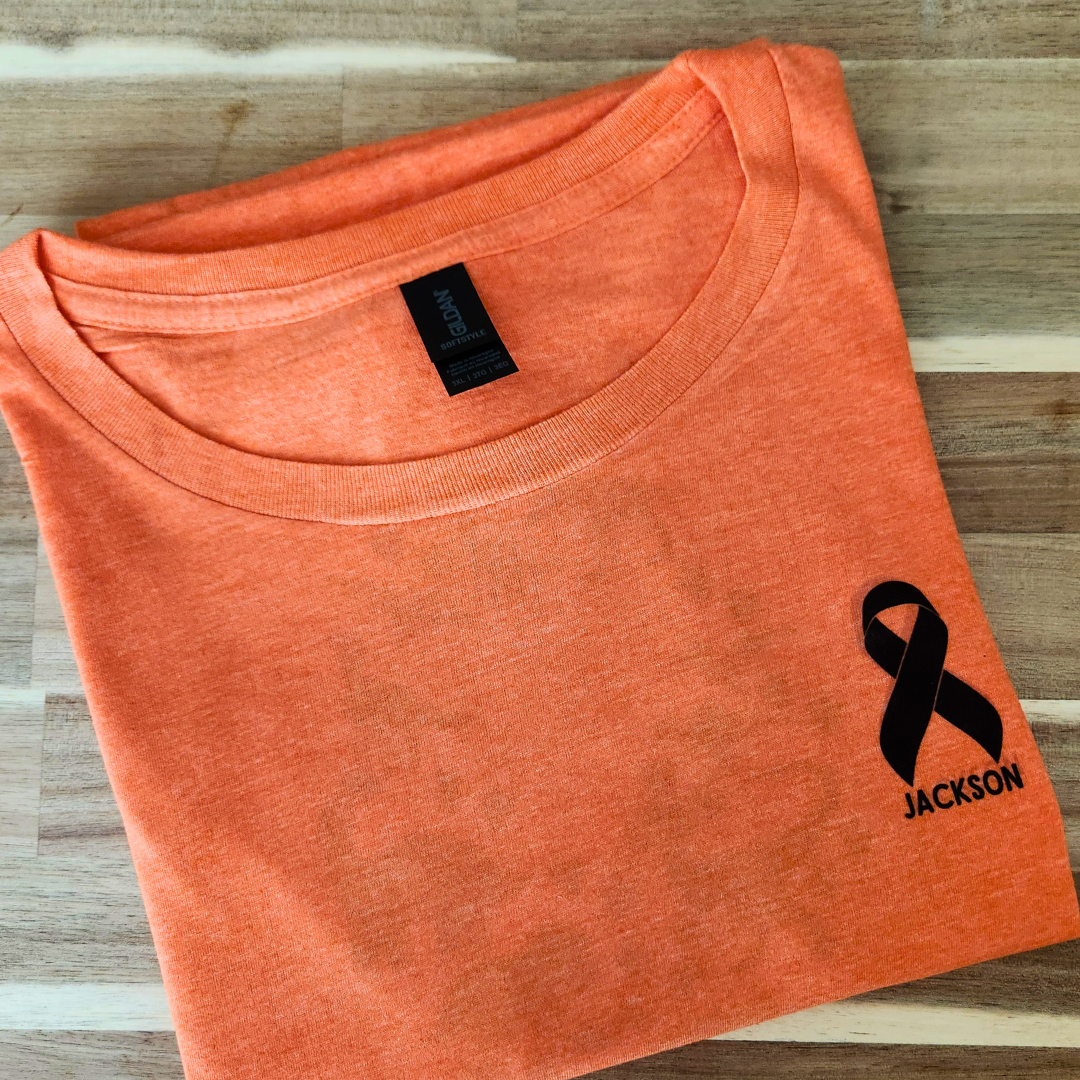 🦕 Jackson Ribbon Awareness Tee – Dinosaurs for a Cause
