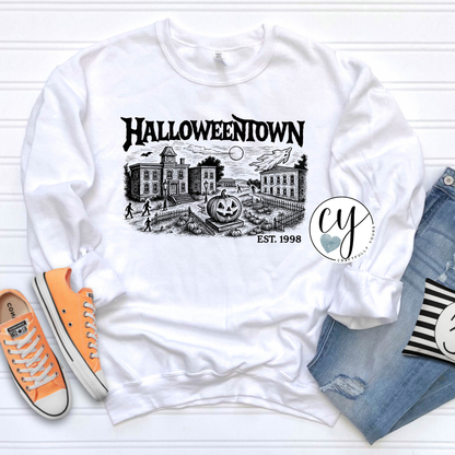 Nostalgic Halloweentown T-Shirt | Millennials Halloween T-Shirt Est 1998 | Spooky Season Vibe Tee | Retro Halloweentown Inspired Shirt