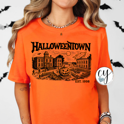 Nostalgic Halloweentown T-Shirt | Millennials Halloween T-Shirt Est 1998 | Spooky Season Vibe Tee | Retro Halloweentown Inspired Shirt