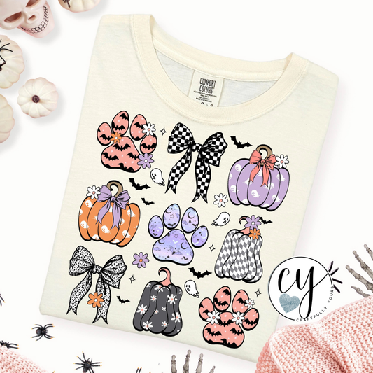 "Pumpkin Patch Paws" Halloween & Animal Lover Tee