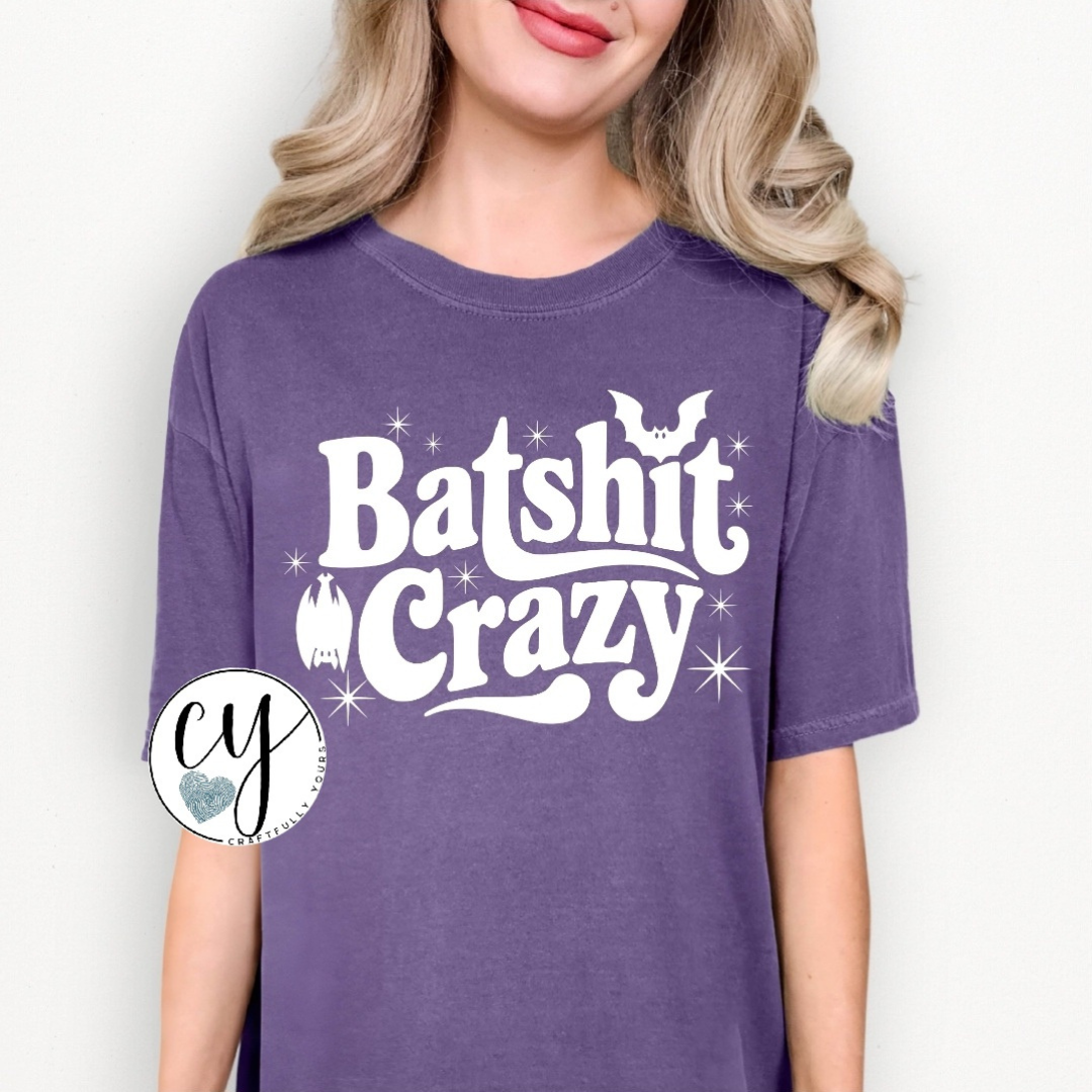 "Batsh*t Crazy" Humorous Halloween Tee