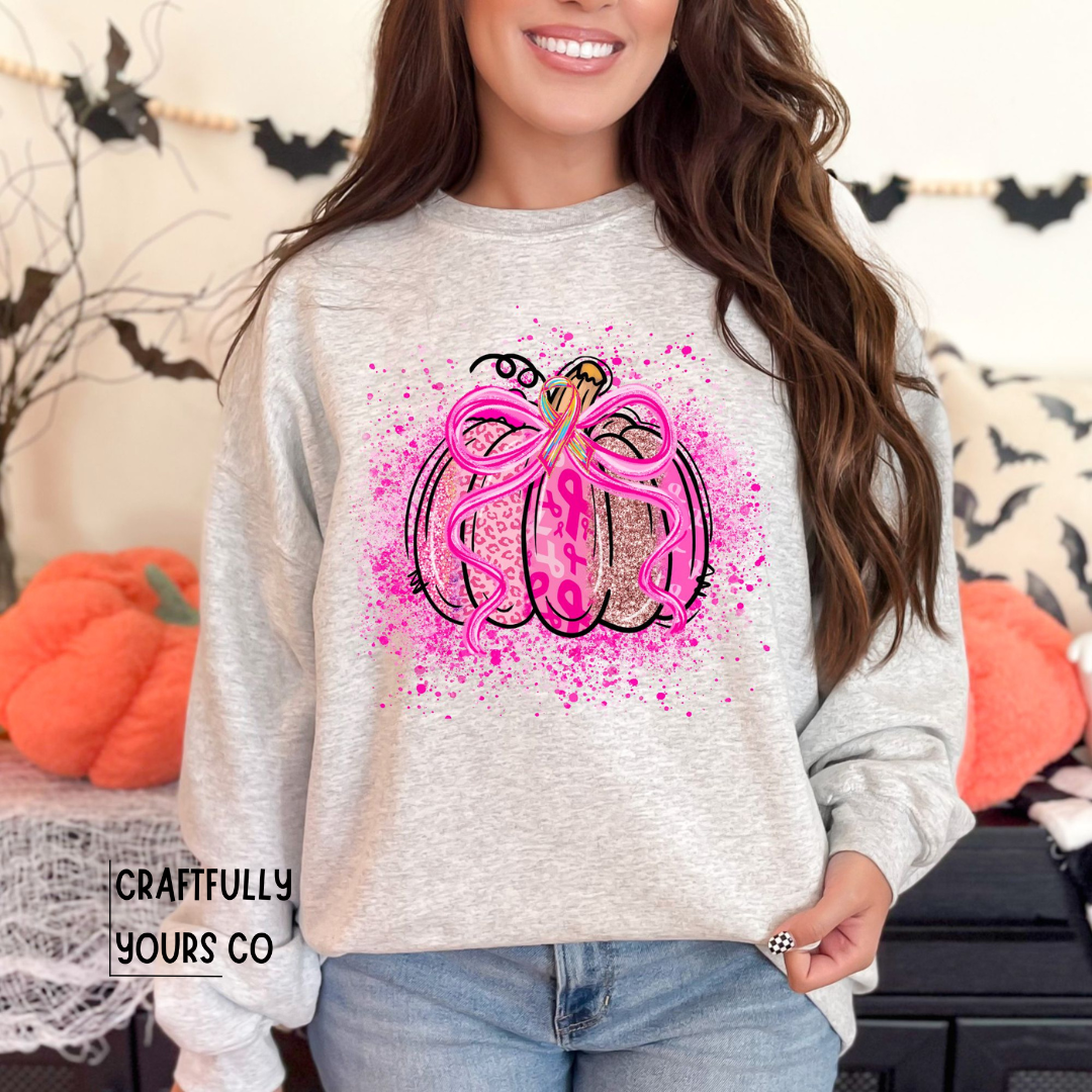 Breast Cancer Pumpkin