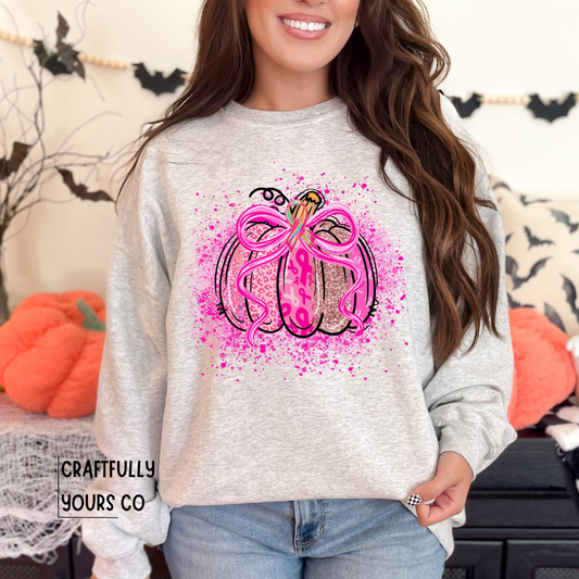 Breast Cancer Pumpkin