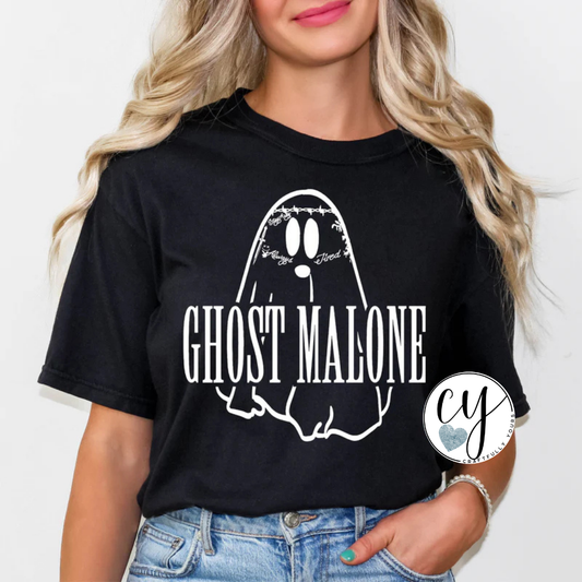 Ghost Malone Music & Halloween Tee