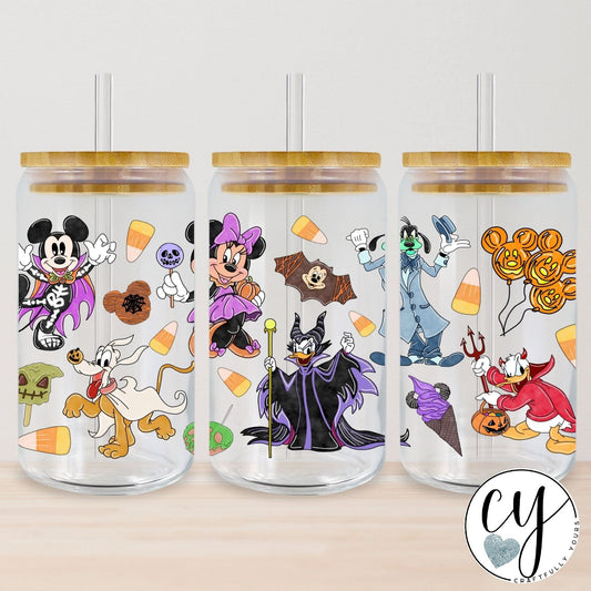 Spooky Boo Crew Magical Glass Tumbler