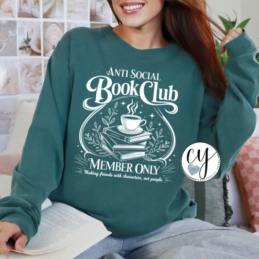 Anti-Social Book Club Tee - "Members Only" Edition
