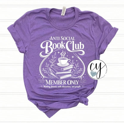 Anti-Social Book Club Tee - "Members Only" Edition